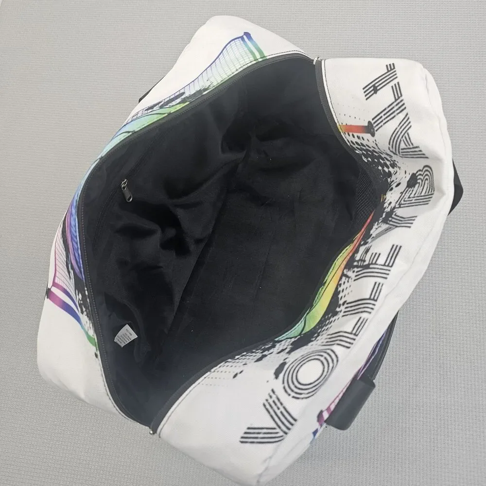 Girls Volleyball Zippered Duffle Bag Multicolor